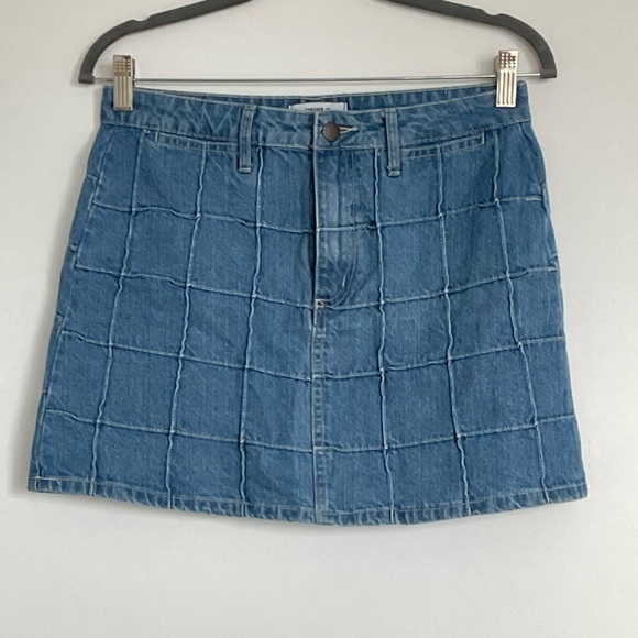 Patchwork denim mini skirt - Picture 2 of 4